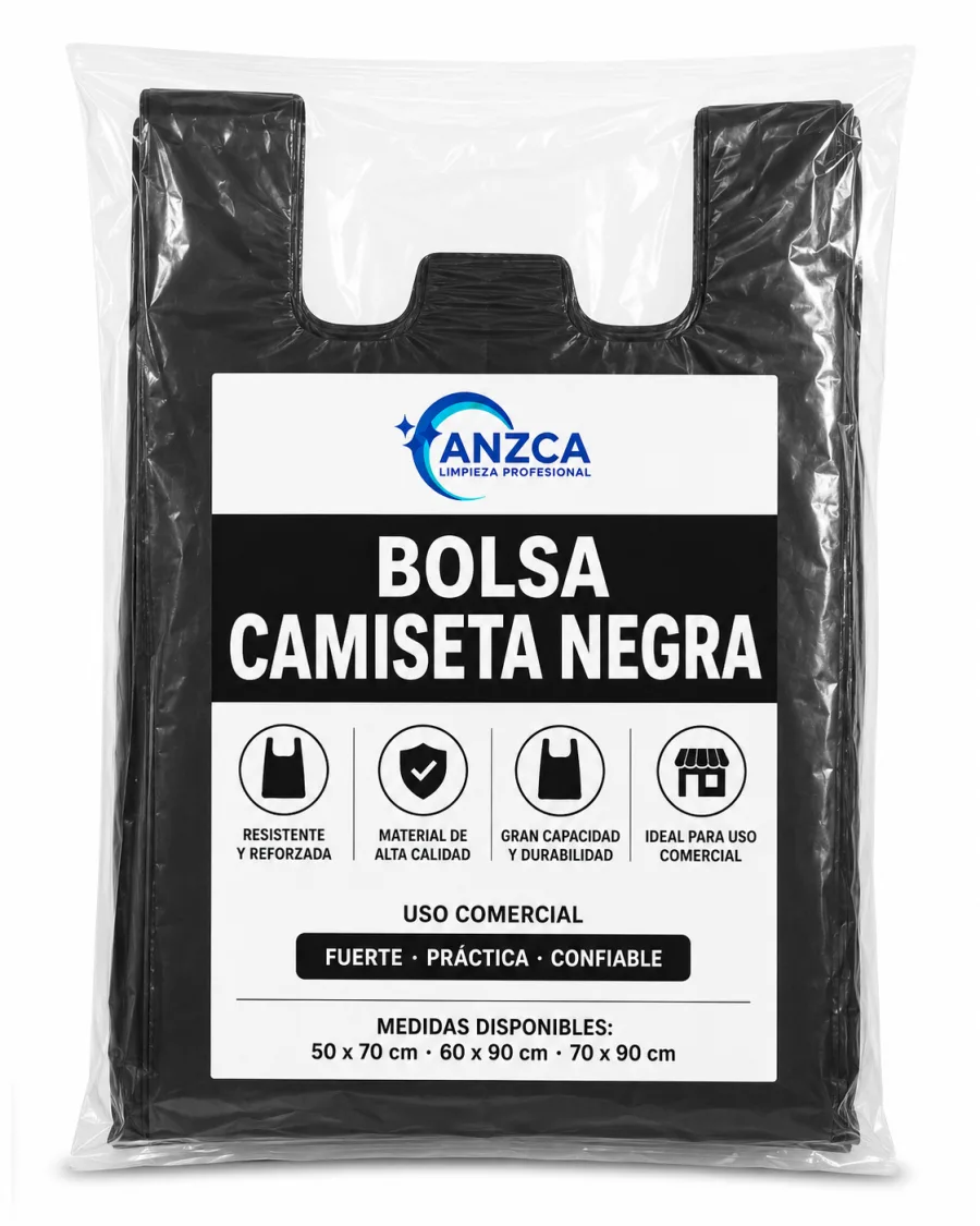 Bolsa Camiseta Negra / Color